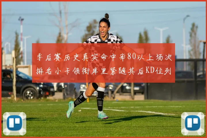 季后赛历史真实命中率80以上场次排名小卡领衔库里紧随其后KD位列第三