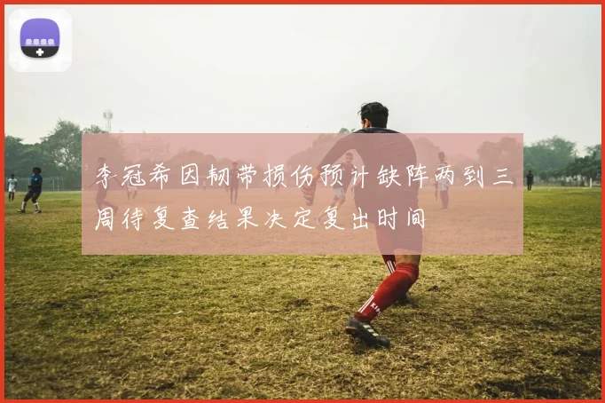 李冠希因韧带损伤预计缺阵两到三周待复查结果决定复出时间